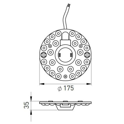 LED Magnetisk modul LED/24W/230V Ø 17,5 cm 2700/3000/4000/5000/6500K