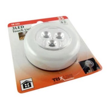 LED Nattbelysning touch LED/0,2W/3xAAA vit