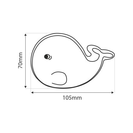 LED nattlampa för barn LED/0,5W/230V val