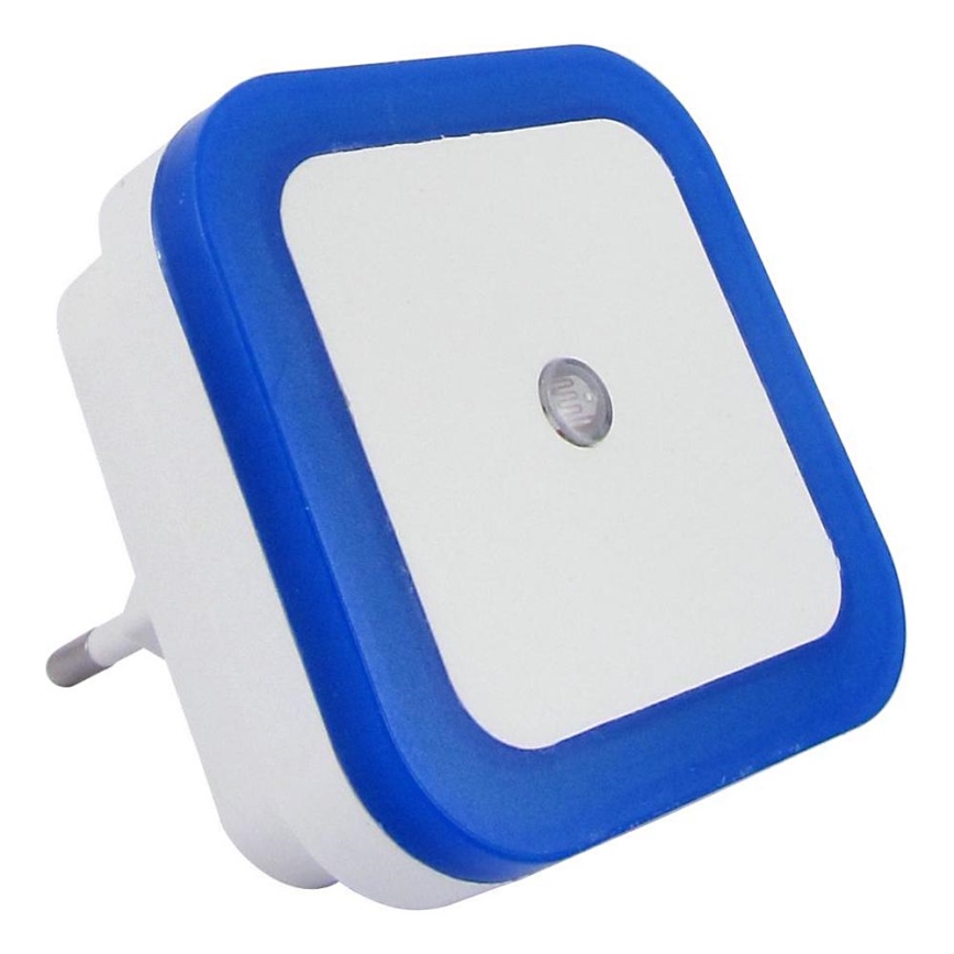 LED Nattlampa med sensor LED/0,5W/230V blå