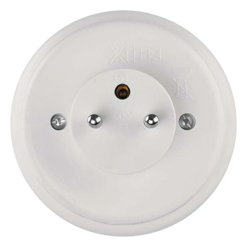 LED-nattlampa med sensor och uttag LED/0,3W/230V