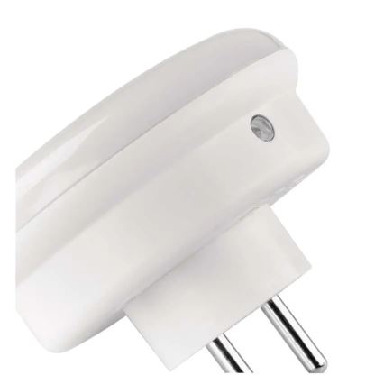 LED-nattlampa med sensor och uttag LED/0,3W/230V