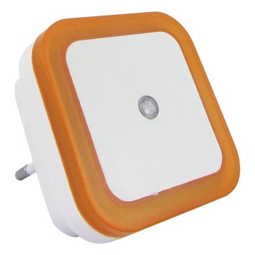 LED-nattlampa med skymningssensor LED/0,5W/230V orange