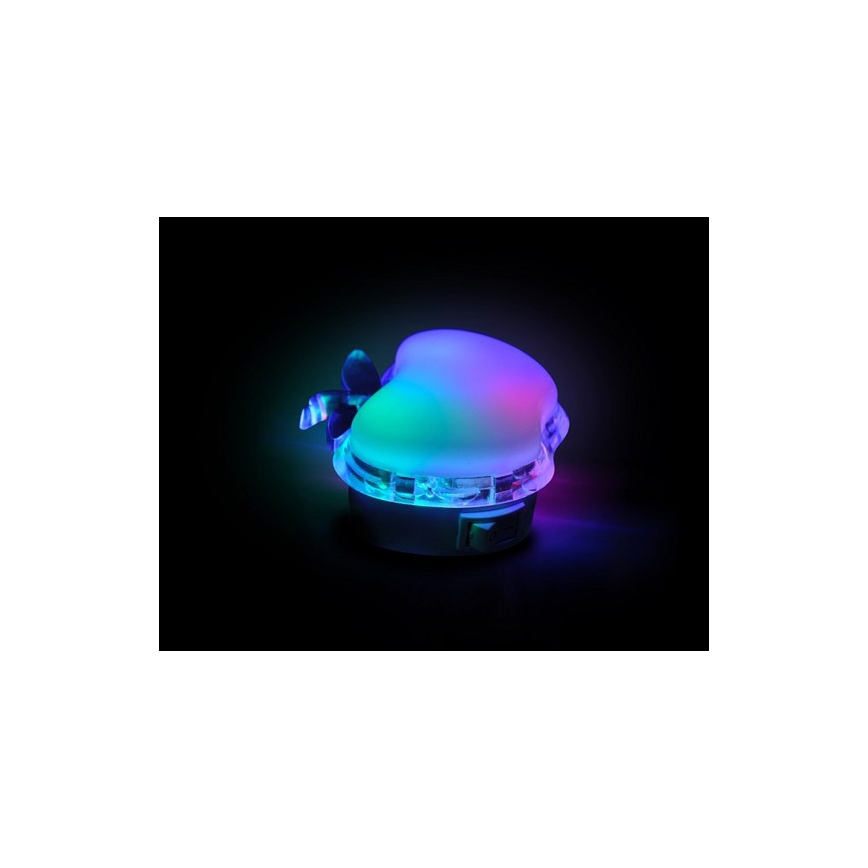 LED Nattlampa plug-in APPLE LED/0.4W/230V