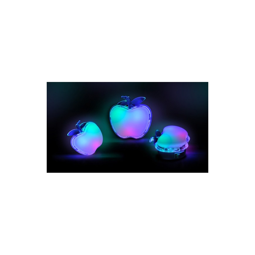 LED Nattlampa plug-in APPLE LED/0.4W/230V
