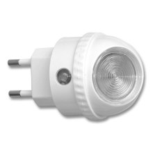 LED navigationslampa med stickkontakt med sensor LED/1W/230V