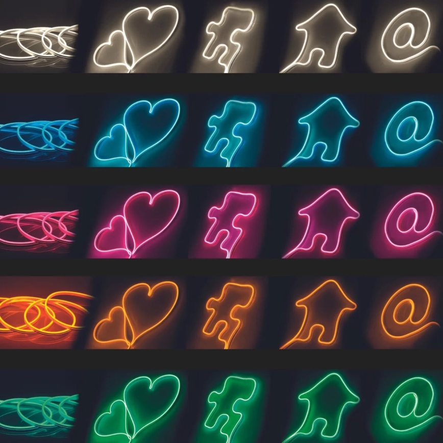 LED-slinga NEON 5m LED/48W/24V 4000K IP65