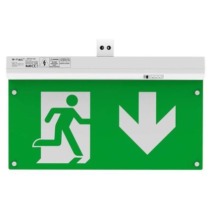 LED nödbelysning EMERGENCY EXIT LED/2,5W/230V 04.01.2001 6000K