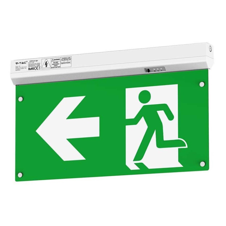LED nödbelysning EMERGENCY EXIT LED/2,5W/230V 04.01.2001 6000K
