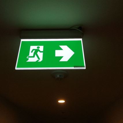 LED nödbelysning EMERGENCY EXIT SAMSUNG CHIP LED/2W/230V 6000K