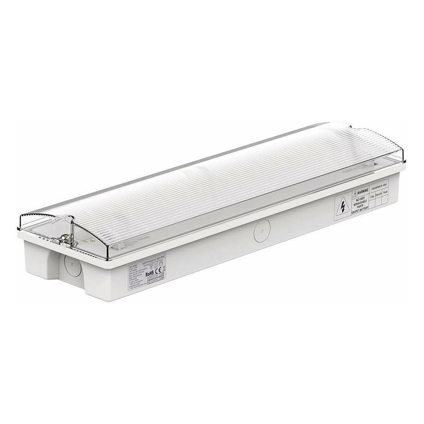 LED nödbelysning med ett regelbundet funktionstest EMERGENCY EXIT LED/3W/230V 6400K IP65