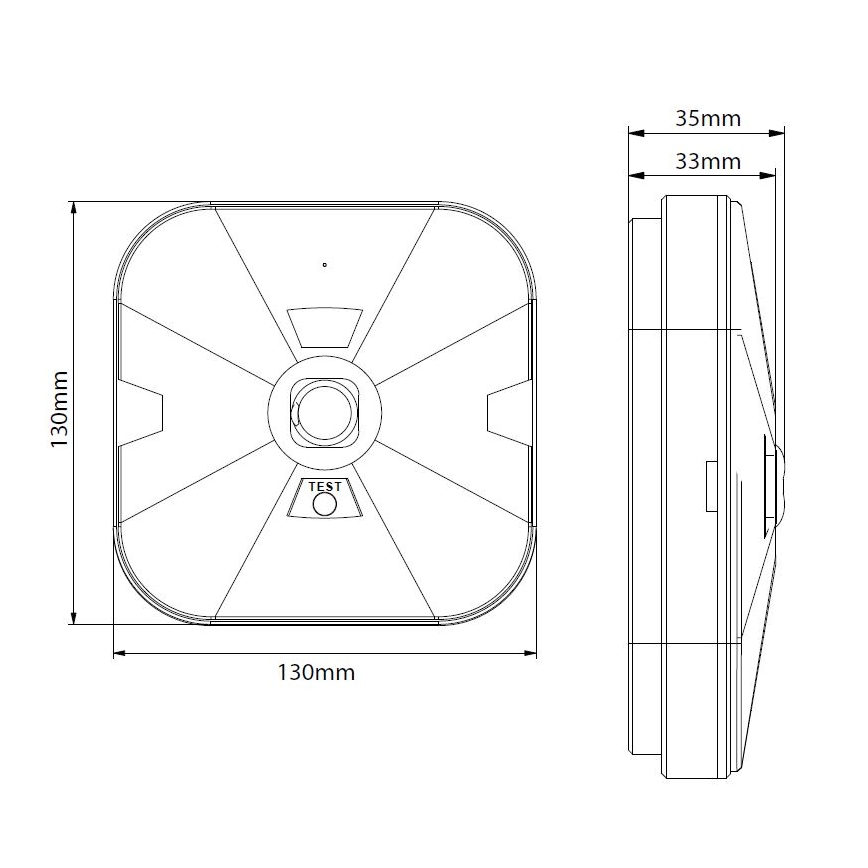 LED nödbelysning GATRION LED/1W/230V IP54 6000K
