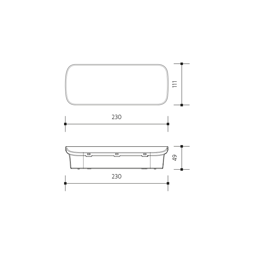 LED nödbelysning VIRGO EVO LED/1W/230V 6000K IP65
