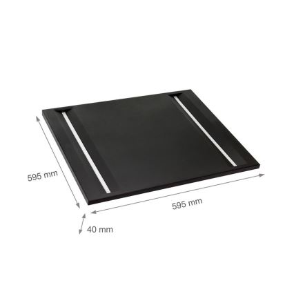 LED panel ALGINE LED/44W/230V 60x60 cm 4000K UGR16 svart