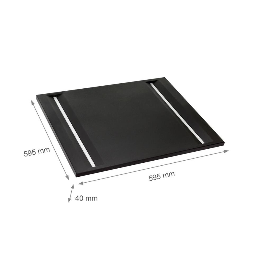 LED panel ALGINE LED/44W/230V 60x60 cm 4000K UGR16 svart