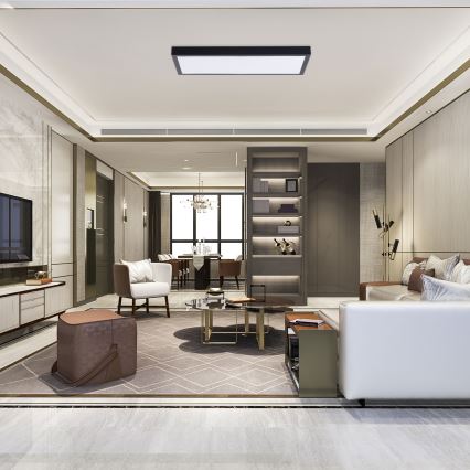 LED panel LED/36W/230V 4000K 30x60 cm svart