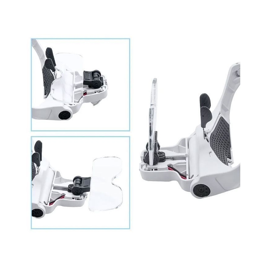 LED Pann förstoringsglas med belysning 2xLED/3xAAA