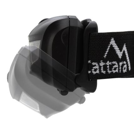 LED Pannlampa med rött ljus LED/3W/3xAAA IP44 svart