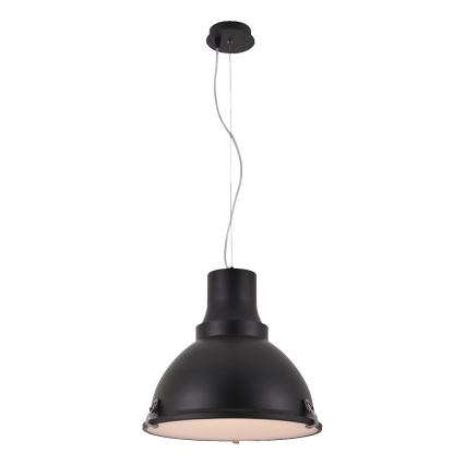LED-pendel med kabel INDUSTRY 1xE27/60W/230V svart