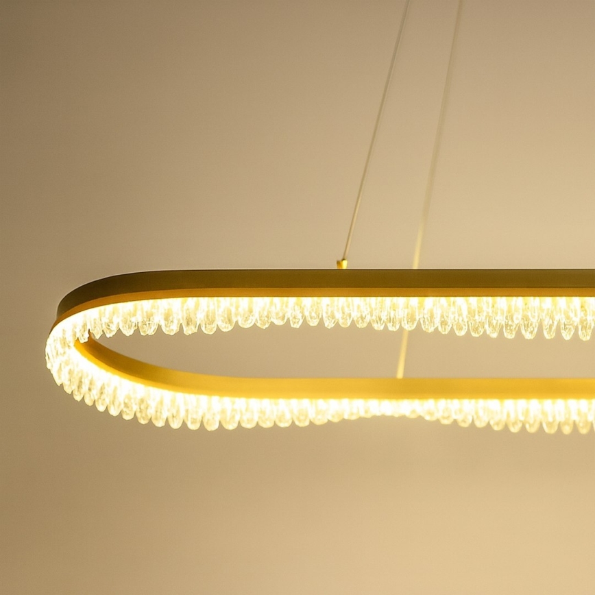 LED-pendel med kabel LED/45W/230V guld
