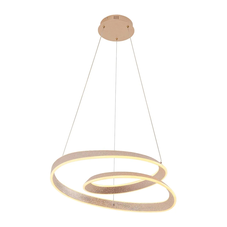 LED-pendel med vajer GLOW LED/75W/230V 4000K Ø 60 cm, guldfärgad