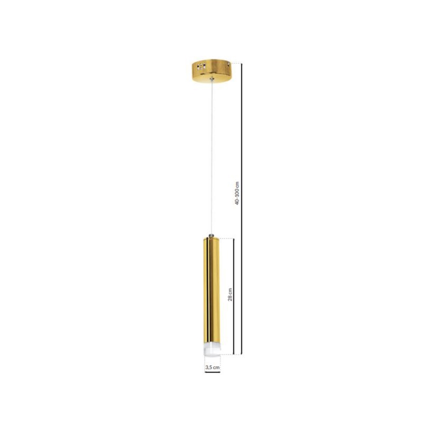 LED-pendel med vajer GOLDIE LED/5W/230V guld