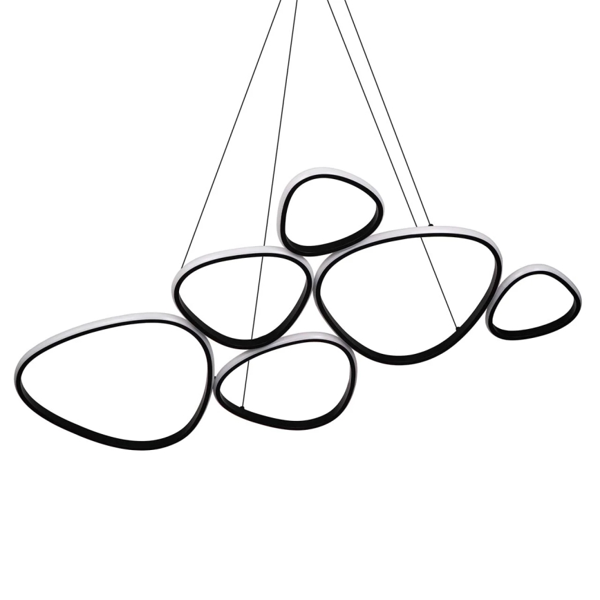 LED-pendel med vajer PETRA LED/58W/230V 4000K svart