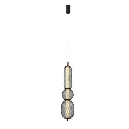 LED-pendel med vajer PUMA LED/15W/230V Ø 14 cm, svart