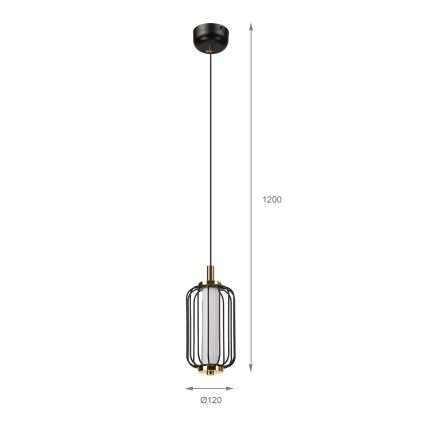 LED-pendel på kabel BONNIE LED/10W/230V 3000K svart