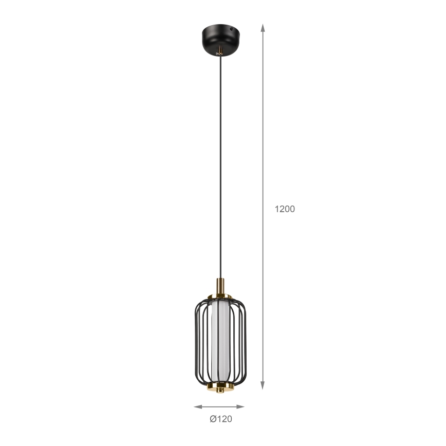 LED-pendel på kabel BONNIE LED/10W/230V 3000K svart