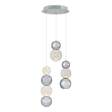 LED-pendel på kabel CREMONA LED/17W/230V 3000K matt krom