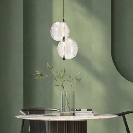 LED-pendel på kabel PLAYA LED/10W/230V svart