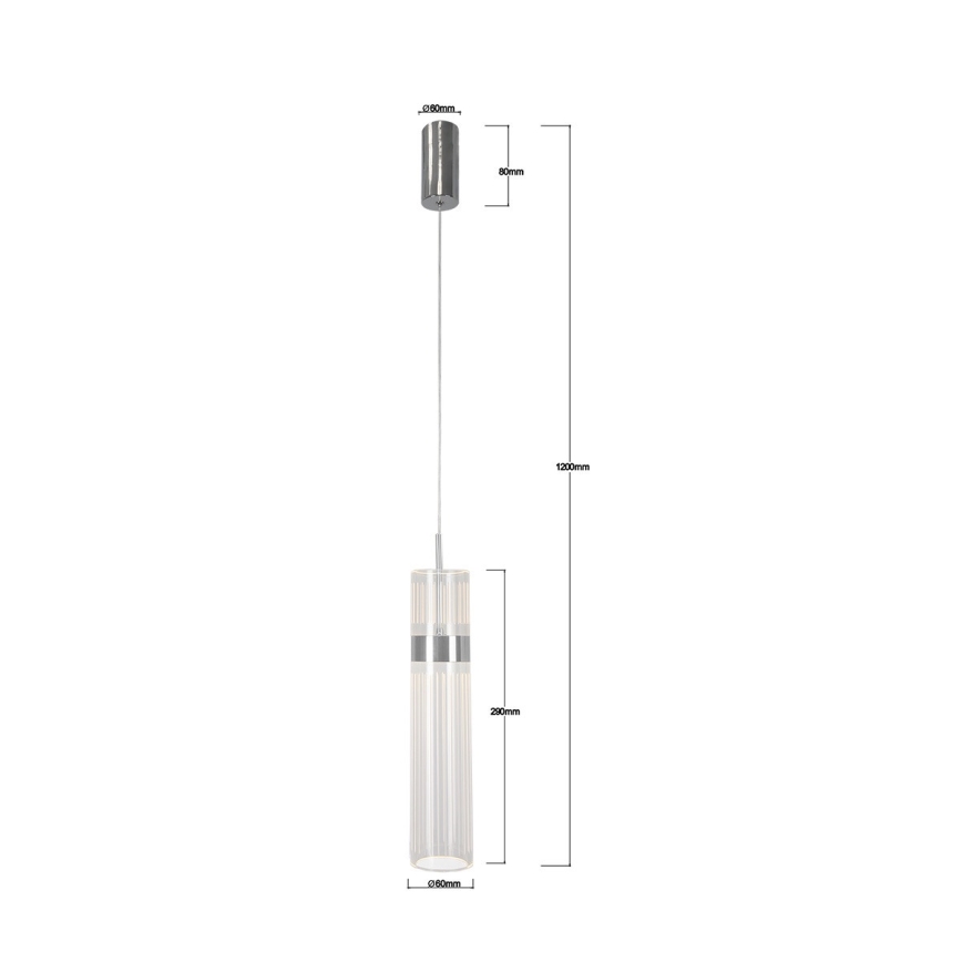 LED-pendel på vajer AMBIENTE LED/6W/230V 3000/4000/6000K blank krom