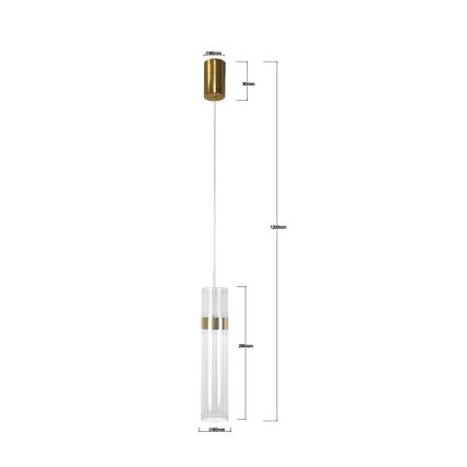 LED-pendel på vajer AMBIENTE LED/6W/230V 3000/4000/6000K guld