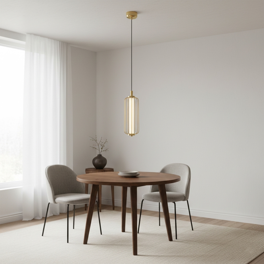 LED-pendel på vajer BONNIE LED/15W/230V 3000K guld