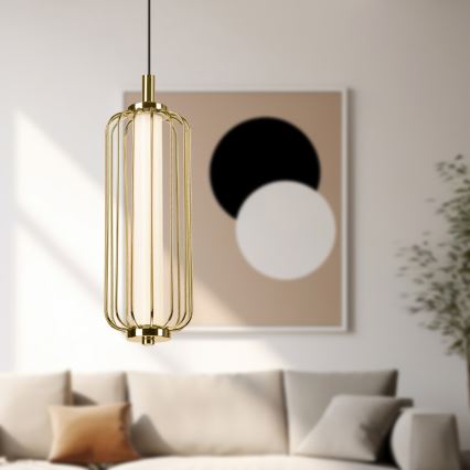 LED-pendel på vajer BONNIE LED/15W/230V 3000K guld