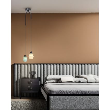 LED-pendel på vajer CACTUS LED/6W/230V 3000K grön/vit