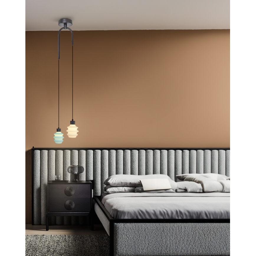 LED-pendel på vajer CACTUS LED/6W/230V 3000K grön/vit