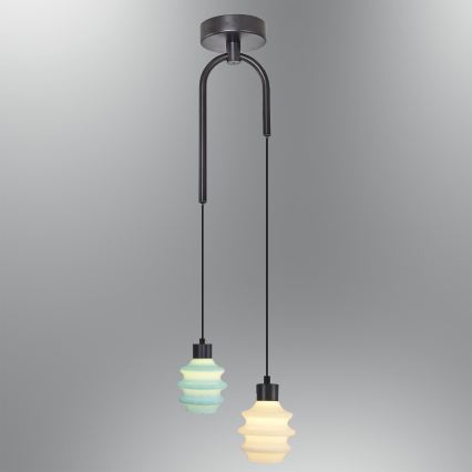 LED-pendel på vajer CACTUS LED/6W/230V 3000K grön/vit