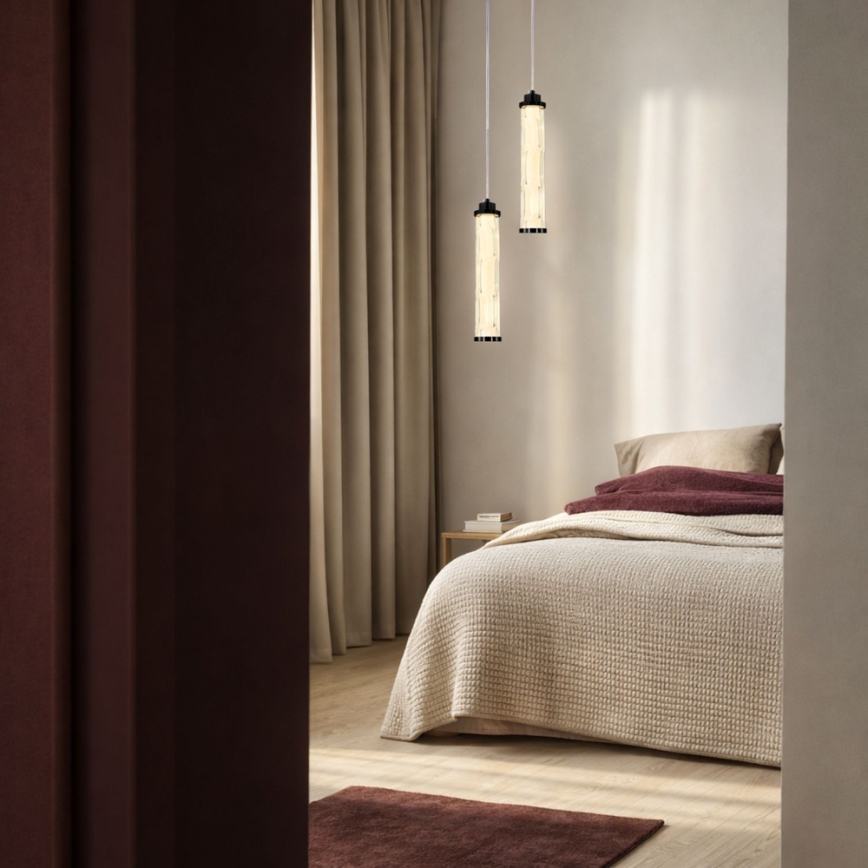 LED-pendel på vajer CORTE LED/10W/230V svart