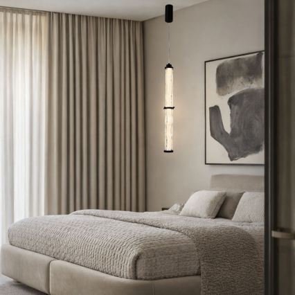 LED-pendel på vajer CORTE LED/18W/230V svart