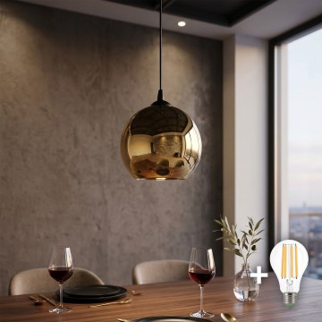 LED-pendel på vajer CUBUS diam. 25 cm 1xE27/15W/230V