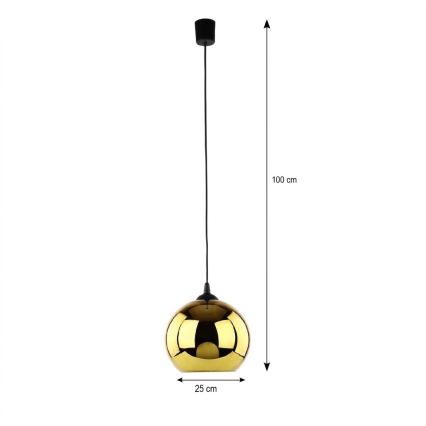 LED-pendel på vajer CUBUS diam. 25 cm 1xE27/15W/230V