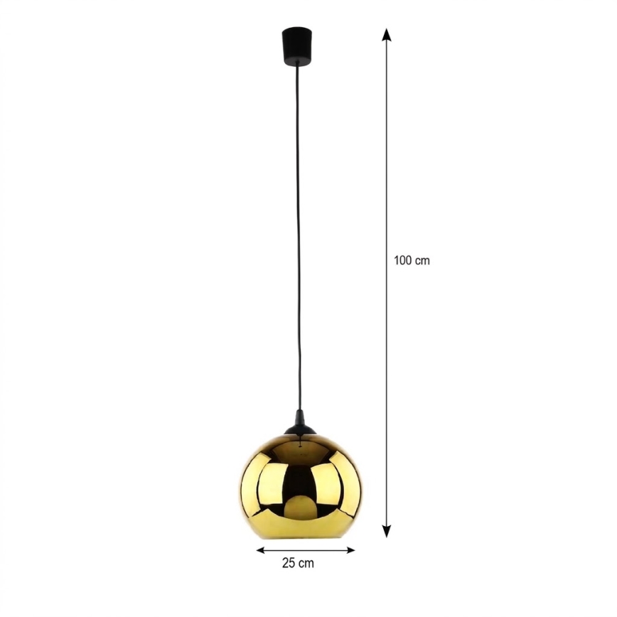 LED-pendel på vajer CUBUS diam. 25 cm 1xE27/15W/230V