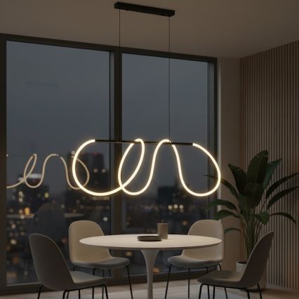 LED-pendel på vajer FLEXI LED/45W/230V 4000K svart