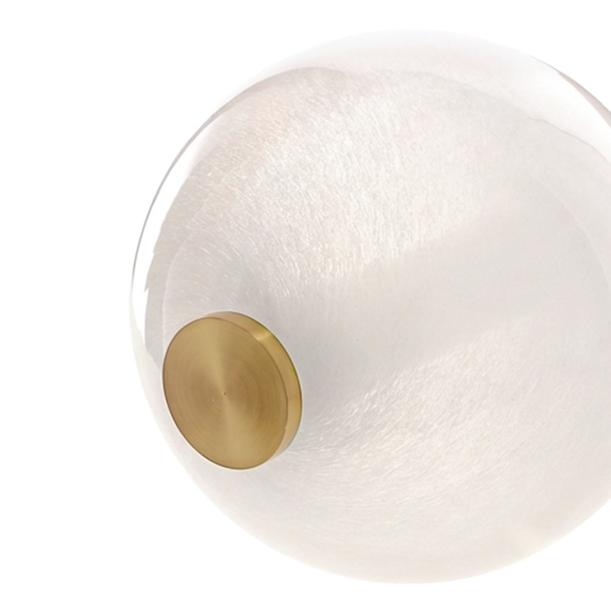 LED-pendel på vajer FLORES LED/12W/230V guld/orange