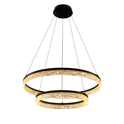 LED-pendel på vajer FROZI LED/38W/230V Ø 60 cm svart