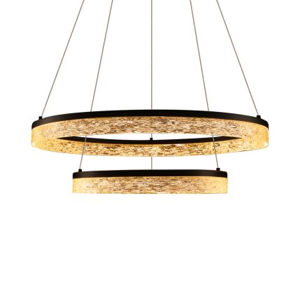 LED-pendel på vajer FROZI LED/38W/230V Ø 60 cm svart