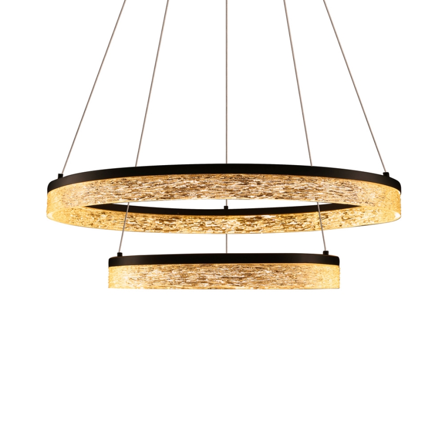 LED-pendel på vajer FROZI LED/38W/230V Ø 60 cm svart
