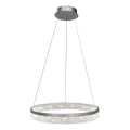 LED-pendel på vajer GALA LED/25W/230V Ø 50 cm silver